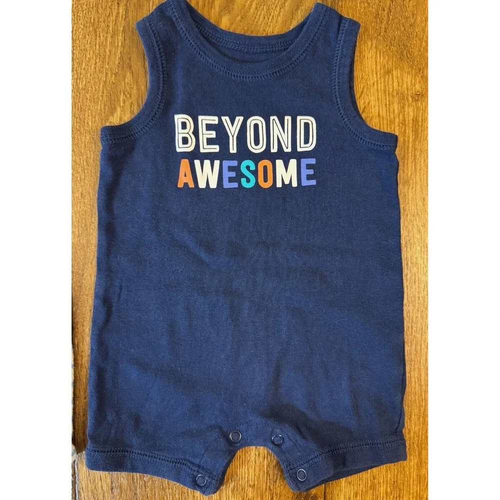 Carters‎ Baby Boy 3 Months Outfits Clothes Lot Bundle Rompers Shorts Guac Star